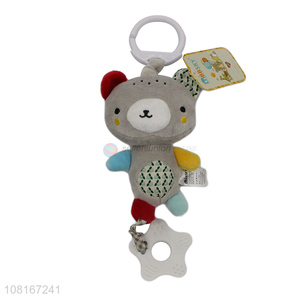 Yiwu market cute bear rattle creative baby teether
