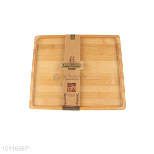 Good quality square tray bamboo baking dinner plate