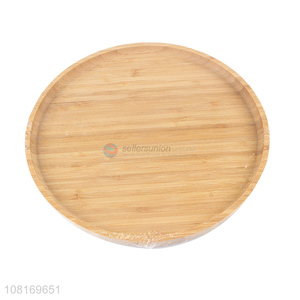 Good wholesale price round bamboo tray for kitchen