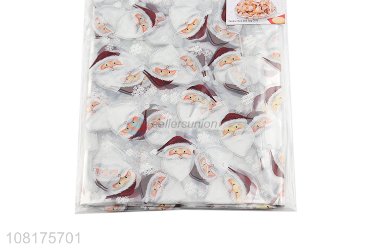 Hot sale Christmas party cookie plate bag plastic bags for candy