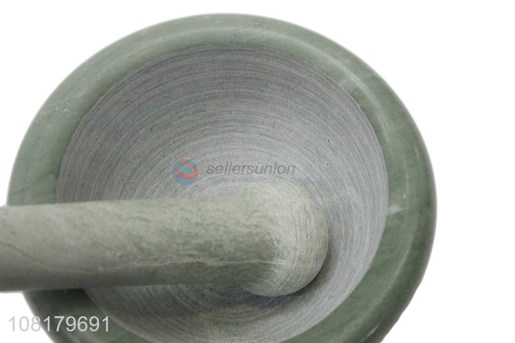 Factory supply marble mortar and pestle set stone herb crusher