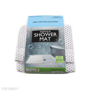 Wholesale custom anti-slip pvc foam shower mat washable bath mat