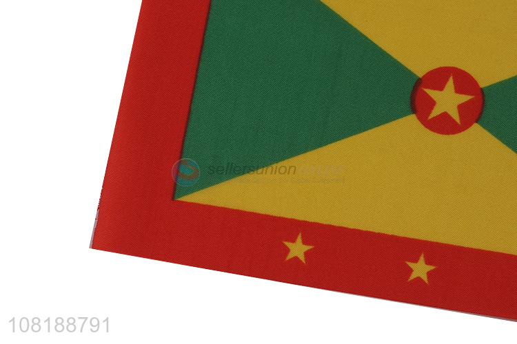 Low price hand-held Grenada national flag mini stick flag for parades