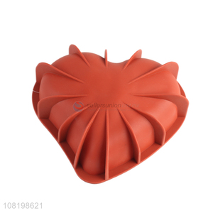 Factory supply heart shape <em>silicone</em> <em>cake</em> <em>mould</em> bread <em>mould</em>