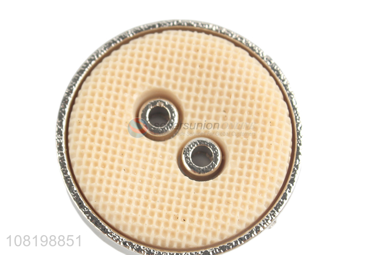 Yiwu market round 2 holes resin clothes buttons sewing buttons