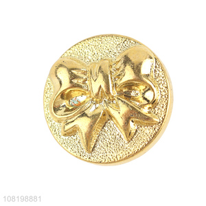 New arrival garment accessories round resin buttons gold buttons