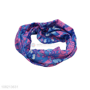 Factory price flower printed neckerchief neck warmer bandana