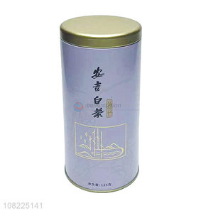 Wholesale Metal Packing Tea Box Round Tea Canister Tin Can