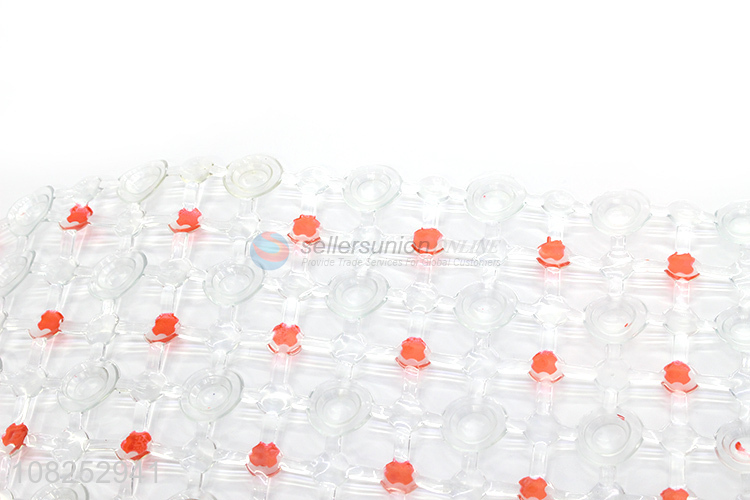 Low price anti-slip pvc shower mat bathtub mat with suction cups