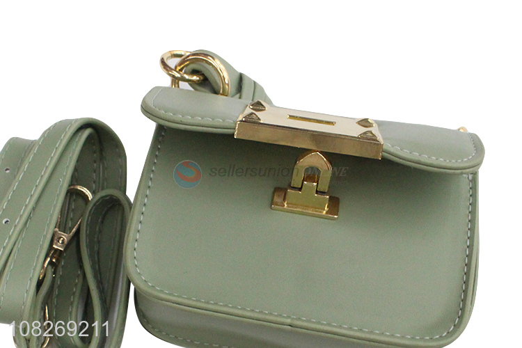 High quality fashion woven handbag pu leather shoulder messenger bag