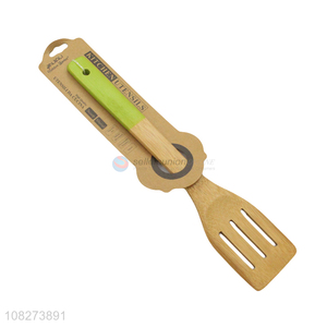 Low price non-<em>stick</em> natural <em>bamboo</em> slotted spatula kitchen utensils