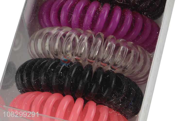 Yiwu market fashion hair ring telephone wire hair rope