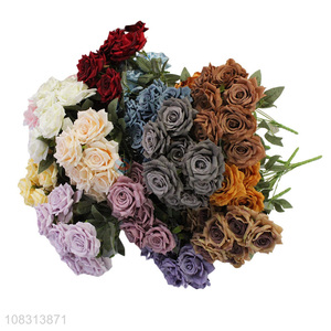Online wholesale artificial rose fake flowers for <em>wedding</em> <em>decoration</em>