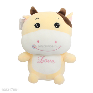 High quality soft lovely stuffed <em>animals</em> cow <em>plush</em> toy
