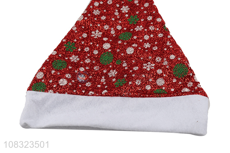 Best selling party decoration red xmas cap christmas hat