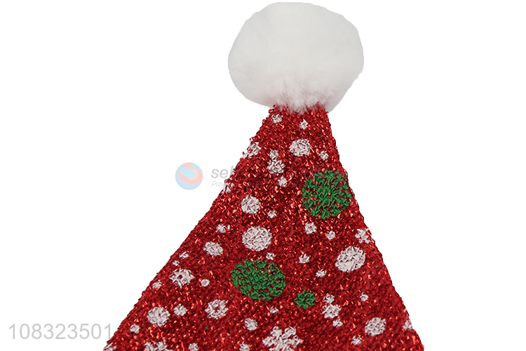 Best selling party decoration red xmas cap christmas hat