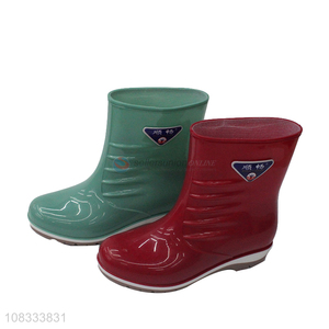 Recent design waterproof rain boots garden rain shoes for women