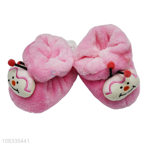 Factory wholesale cartoon winter babby toddler shoes for indoor
