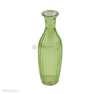 Wholesale colored glass vase hydroponics planter for wedding decor