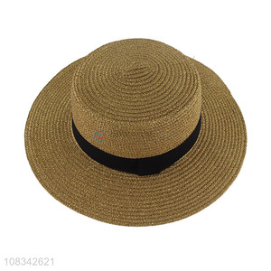 High Quality Fashion Wide Brim Straw Hat Cheap Sun Hat