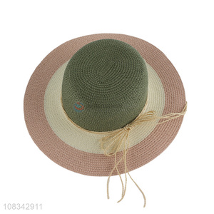 Newest Summer Beach Cap Ladies Straw Hat Sun Hat