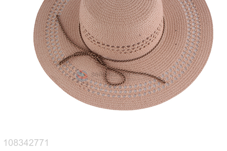 High Quality Wide Brim Straw Hat Summer Beach Sun Hat