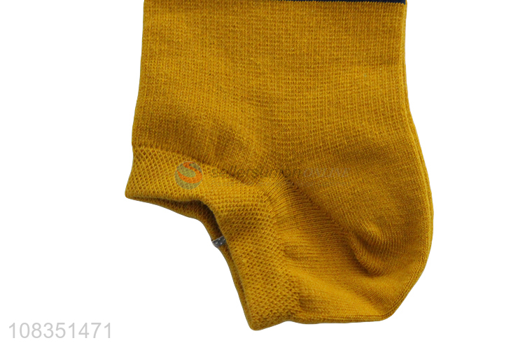 Hot selling mens boat socks non-slip cotton short socks for men