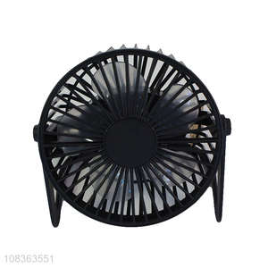 Good quality low noise silent usb rechargeable fan mini table fan