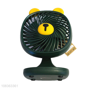 Wholesale cartoon bear desk fan rechargeable table fan personal fan