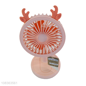Yiwu market cute mini desk fan rechargeable fan for home and office