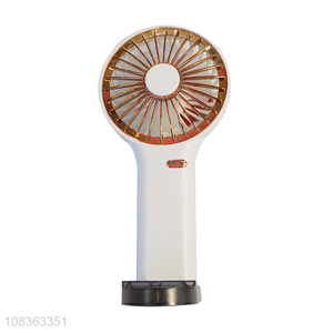 Hot selling strong wind rechargeable handheld fan with phone stand