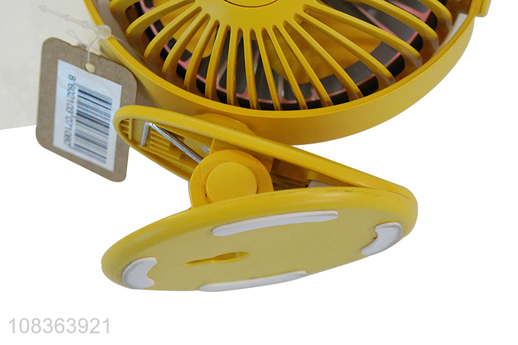 Good quality mini usb fan clip on  table fan portable fanwith light