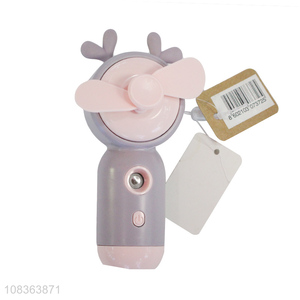 High quality cute mini fan portable handheld fan rechargeable fan