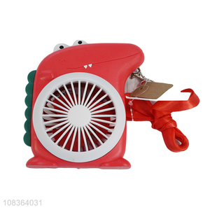 Good quality rechargeable crocodile desk fan handheld fan with light