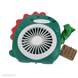Yiwu market usb charging dinosaur handheld fan table fan with light