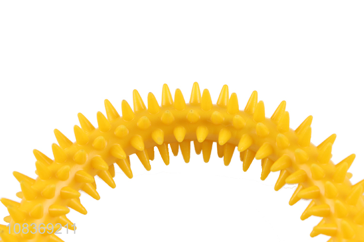 Wholesale non-toxic spiky ring dog chew toy pet training toy