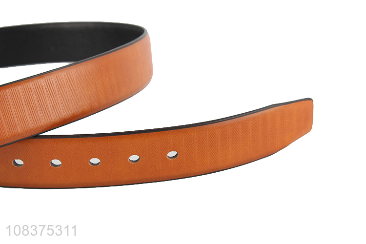 Wholesale men's belt single prong buckle belt for jeans khakis