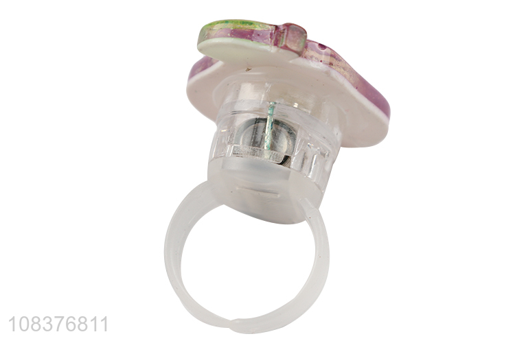 Online wholesale led glowing ring kids toy finger ring