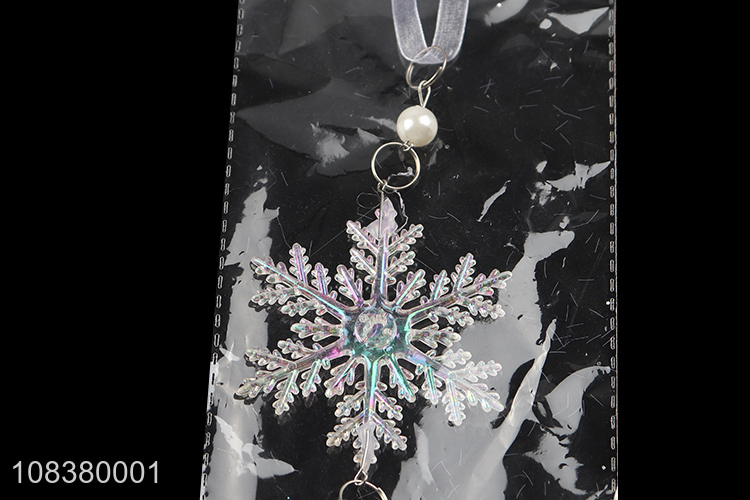 New products colorful snowflake pendant for christmas