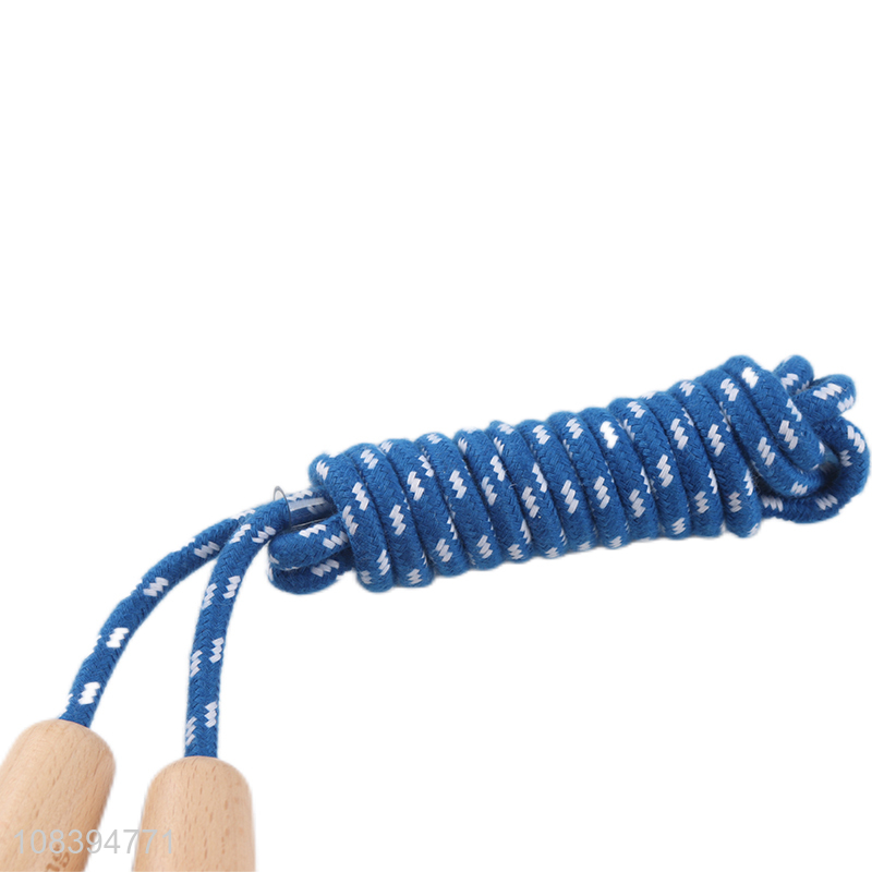 Wholesale wooden handle jump rope for student sports
