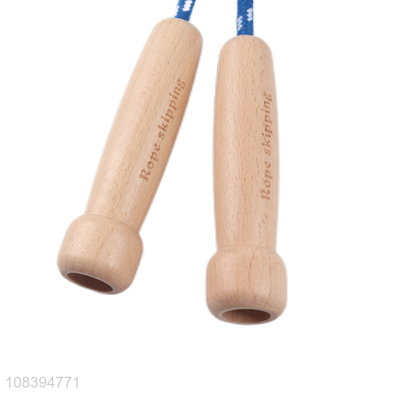 Wholesale wooden handle jump rope for student sports