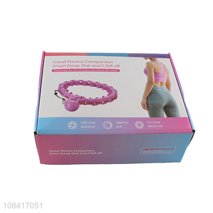 Factory price portable hula hoops for ladies fitness