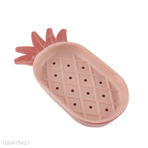 Good quality pineapple shaped plastic soap dish for kitchen bathroom