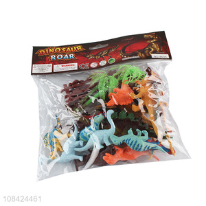 Factory direct sale soft plastic dinosaur toys set
