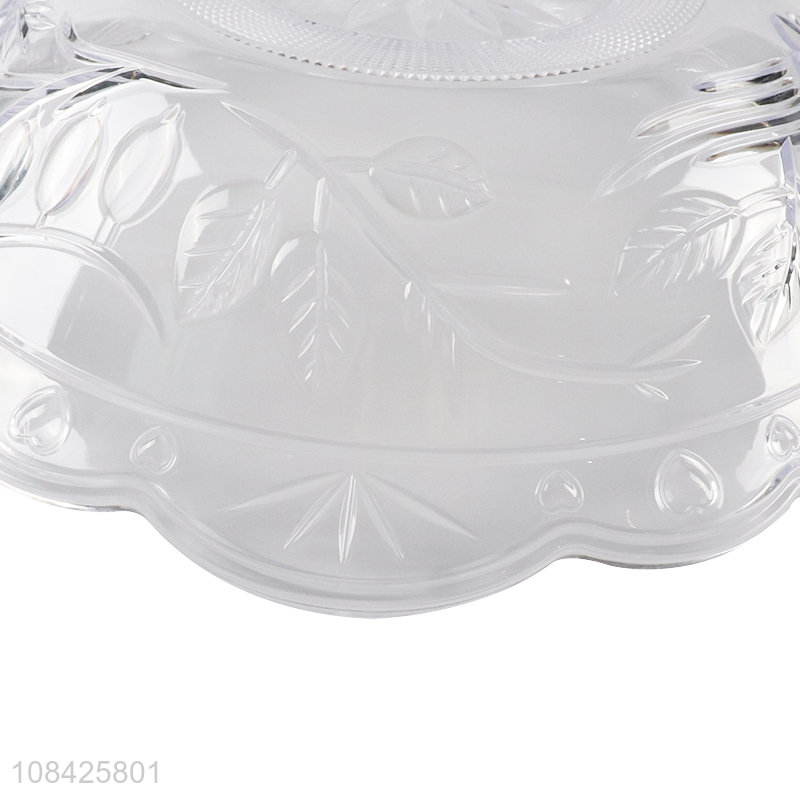 New product transparent plastic fruit plate food plate