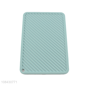China imports rectangular soft silicone trivet mat <em>pot</em> holder table placemat