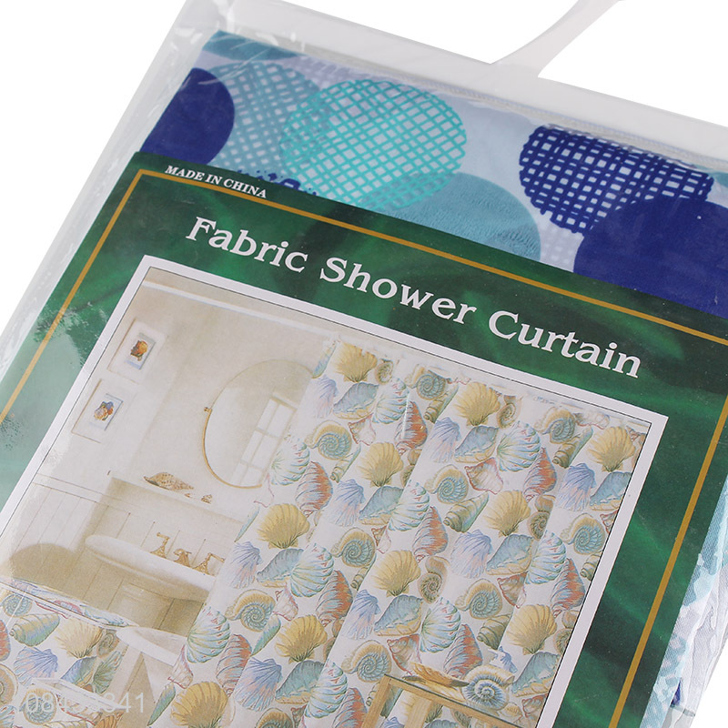 Best selling simple printed shower curtains for household