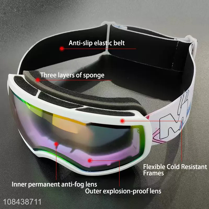 Hot selling outdoor anti-fog ski goggles snowboard snow goggles for kids