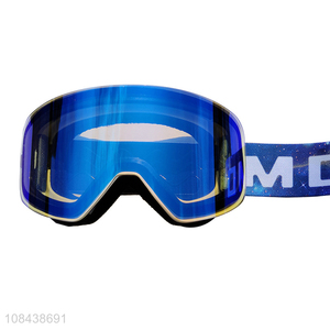 Hot selling double layered anti-fog magnetic uv protection ski goggles for adults