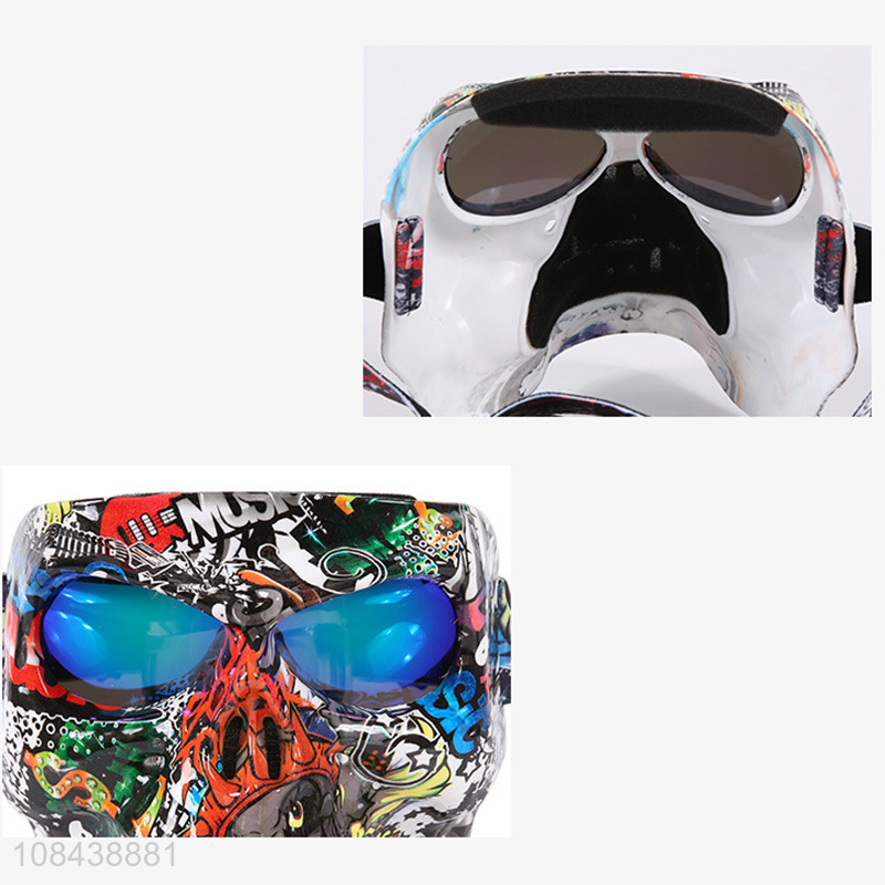 Wholesale full face Halloween motorcycle goggles face shield goggles for adults